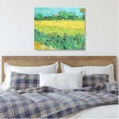 Vincent van Gogh - Veld met irissen bij Arles Canvas Afdruk (Insitu (Slaapkamer))