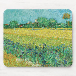 Vincent van Gogh - Veld met irissen bij Arles Muismat