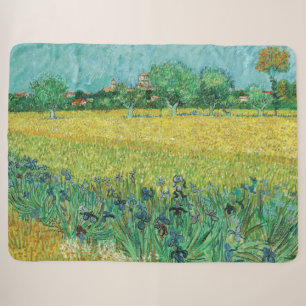 Vincent van Gogh - Veld met irissen bij Arles Sherpa Deken