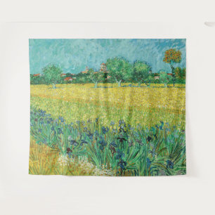 Vincent van Gogh - Veld met irissen bij Arles Wandkleed