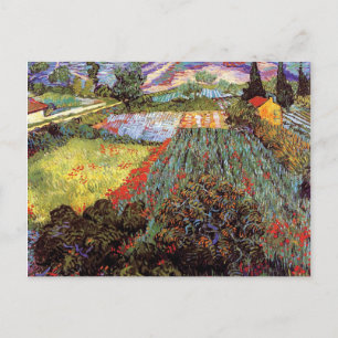 Vincent Van Gogh - Veld met klaprozen Fine Art Briefkaart
