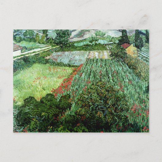 Vincent van Gogh | Veld met papavers, 1889 Briefkaart (Voorkant)