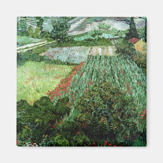 Vincent van Gogh | Veld met papavers, 1889 Magneet (Voorkant)