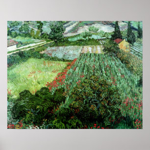 Vincent van Gogh Veld met papavers, 1889 Poster