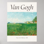 Vincent van Gogh Veld met Poppies Art Print (Voorkant)