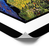 Vincent van Gogh - Veldgebied van voorjaarstarwe Poster (Hoek)