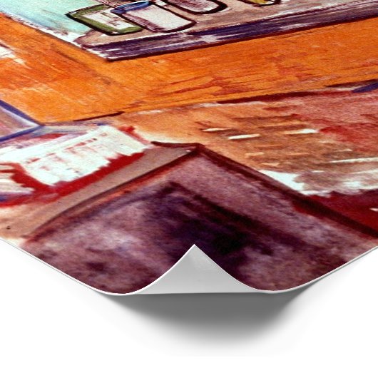 Vincent van Gogh - Venster van Vincent's Studio Poster (Hoek)