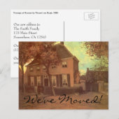 Vincent van Gogh - Vicarage bij Nuenen Aankondigingskaart (Voorkant / Achterkant)