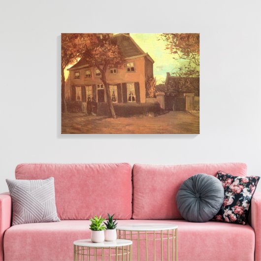 Vincent van Gogh - Vicarage bij Nuenen Canvas Afdruk (Insitu (Woonkamer))