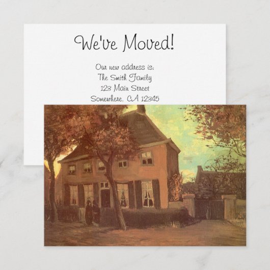 Vincent van Gogh - Vicarage bij Nuenen Kaart (Voorkant / Achterkant)