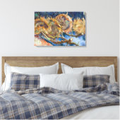 Vincent van Gogh - Vier Afgesneden Zonnebloemen Canvas Afdruk (Insitu (Slaapkamer))