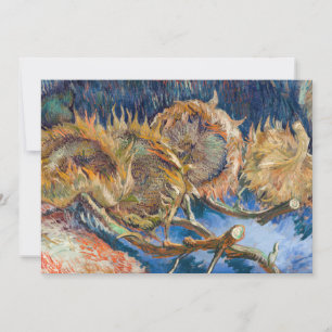 Vincent van Gogh - Vier Afgesneden Zonnebloemen Kaart