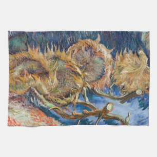Vincent van Gogh - Vier Afgesneden Zonnebloemen Theedoek
