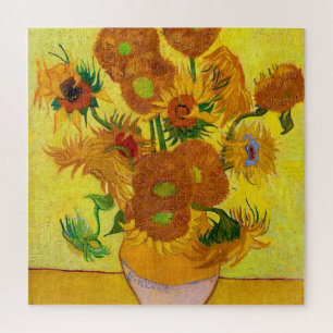 Vincent van Gogh, vijftien zonnebloemen in een vaa Legpuzzel