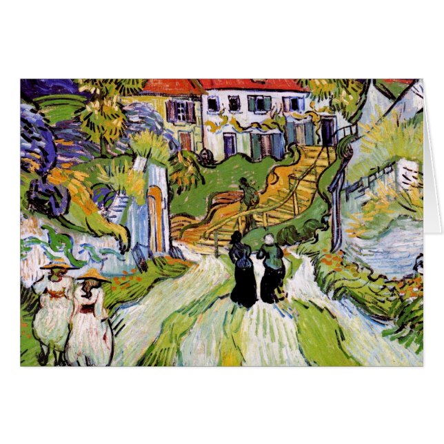 Vincent Van Gogh - Village Street and Steps (Voorkant Horizontaal)