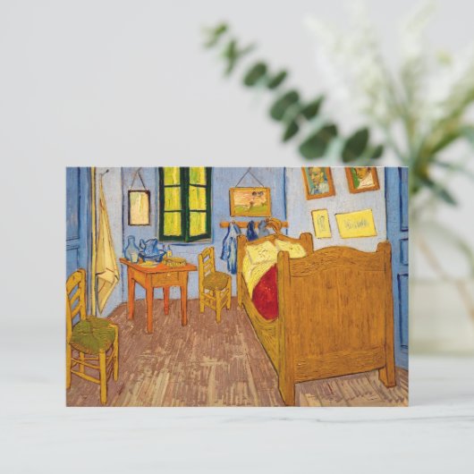 Vincent van Gogh - Vincent's Bedroom in Arles Bedankkaart (Staand voorkant)