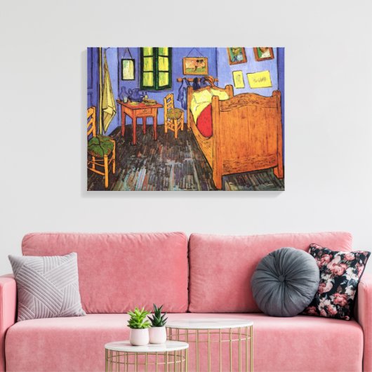 Vincent van Gogh - Vincent's Bedroom in Arles Canvas Afdruk (Insitu (Woonkamer))