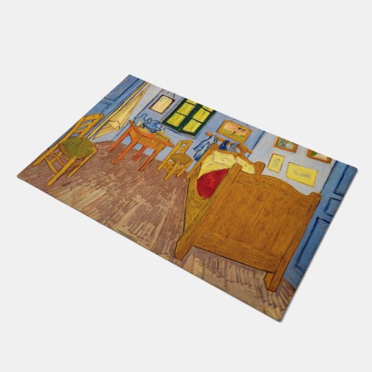 Vincent van Gogh - Vincent's Bedroom in Arles Deurmat (Schuin)