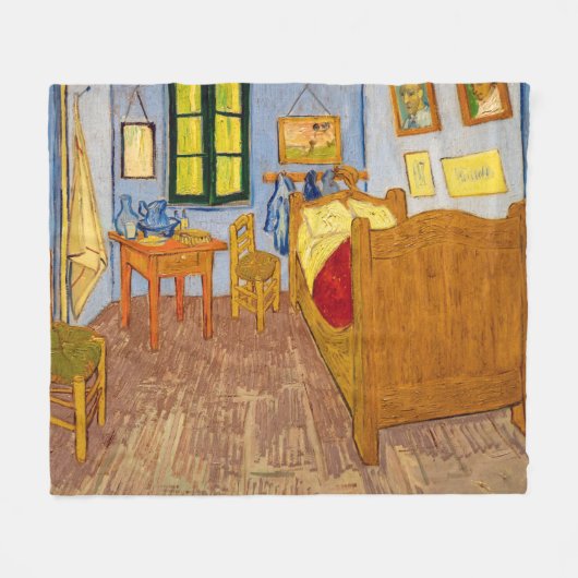Vincent van Gogh - Vincent's Bedroom in Arles Fleece Deken (Voorkant (Horizontaal))