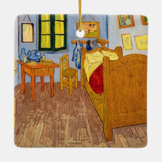 Vincent van Gogh - Vincent's Bedroom in Arles Keramisch Ornament (Achterkant)