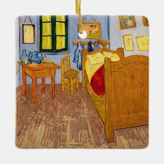 Vincent van Gogh - Vincent's Bedroom in Arles Keramisch Ornament (Voorkant)