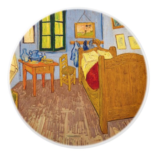 Vincent van Gogh - Vincent's Bedroom in Arles Keramische Knop (Voorkant)