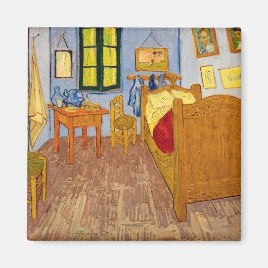 Vincent van Gogh - Vincent's Bedroom in Arles Magneet (Voorkant)