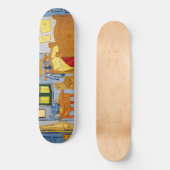 Vincent van Gogh - Vincent's Bedroom in Arles Persoonlijk Skateboard (Voorkant)