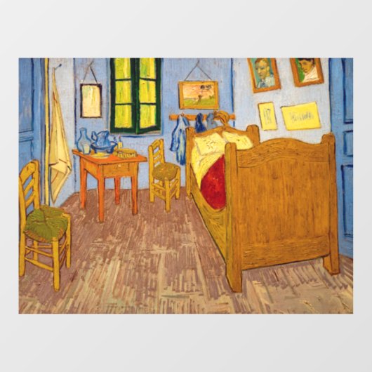 Vincent van Gogh - Vincent's Bedroom in Arles Raamsticker (Vel)