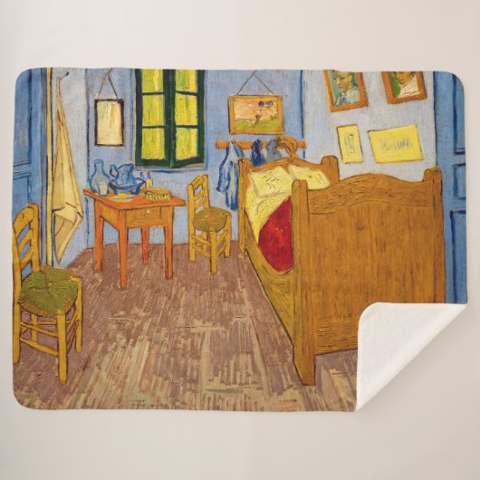 Vincent van Gogh - Vincent's Bedroom in Arles Sherpa Deken (Voorkant (horizontaal))