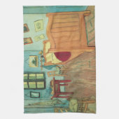 Vincent van Gogh - Vincent's Bedroom in Arles Theedoek (Verticaal)