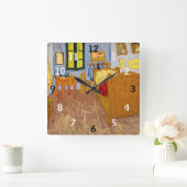 Vincent van Gogh - Vincent's Bedroom in Arles Vierkante Klok (Huis)