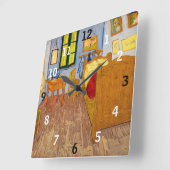 Vincent van Gogh - Vincent's Bedroom in Arles Vierkante Klok (Hoek)