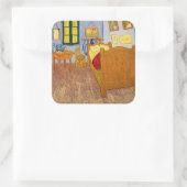 Vincent van Gogh - Vincent's Bedroom in Arles Vierkante Sticker (Tas)