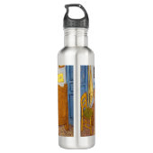 Vincent van Gogh - Vincent's Bedroom in Arles Waterfles (Achterkant)