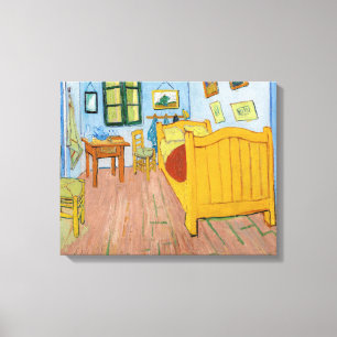 Vincent Van Gogh - Vincent's slaapkamer in Arles Canvas Afdruk