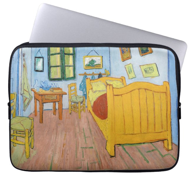 Vincent Van Gogh - Vincent's slaapkamer in Arles Laptop Sleeve (Voorkant)