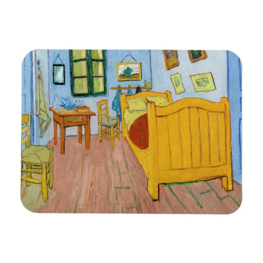 Vincent Van Gogh - Vincent's slaapkamer in Arles Magneet (Horizontaal)