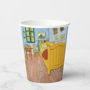 Vincent Van Gogh - Vincent's slaapkamer in Arles Papieren Bekers