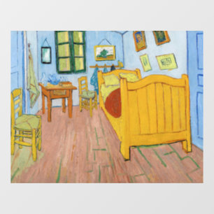 Vincent Van Gogh - Vincent's slaapkamer in Arles Raamsticker