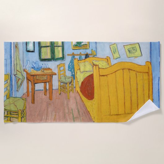 Vincent Van Gogh - Vincent's slaapkamer in Arles Strandlaken (Voorkant)