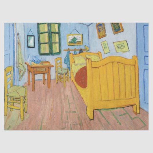 Vincent Van Gogh - Vincent's slaapkamer in Arles Tissuepapier (Voorkant)