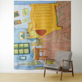 Vincent Van Gogh - Vincent's slaapkamer in Arles Wandkleed (In situ)