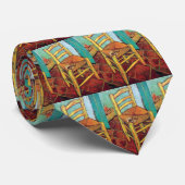 Vincent Van Gogh - Vincent's stoel met pijp Stropdas (Opgerold)