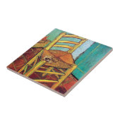 Vincent Van Gogh - Vincent's stoel met pijp Tegeltje (Zijkant)
