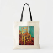 Vincent Van Gogh - Vincent's stoel met pijp Tote Bag (Voorkant)