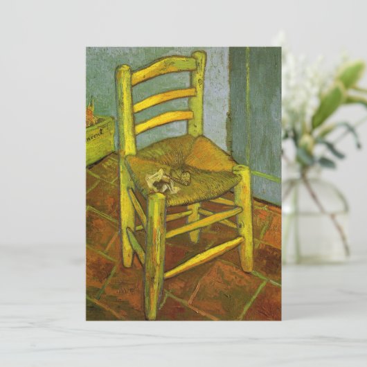 Vincent van Gogh - Vincent's stoel met zijn pijp (Staand voorkant)