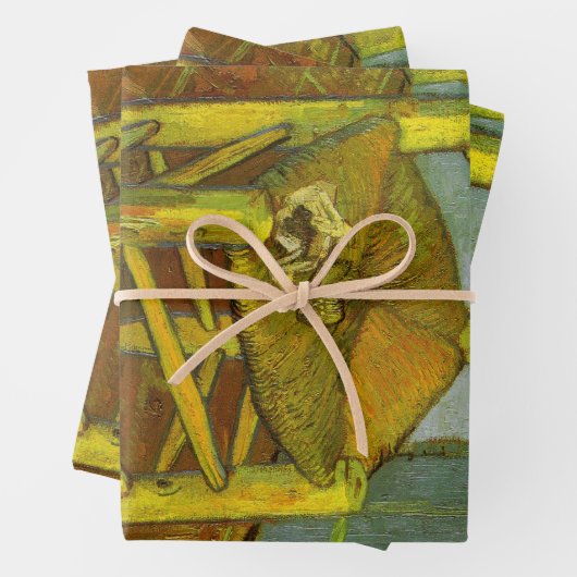 Vincent van Gogh - Vincent's stoel met zijn pijp Inpakpapier Vel (In situ)