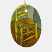 Vincent van Gogh - Vincent's stoel met zijn pijp Keramisch Ornament (Achterkant)