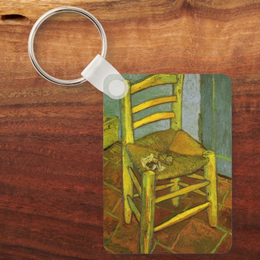 Vincent van Gogh - Vincent's stoel met zijn pijp Sleutelhanger (Voorkant)